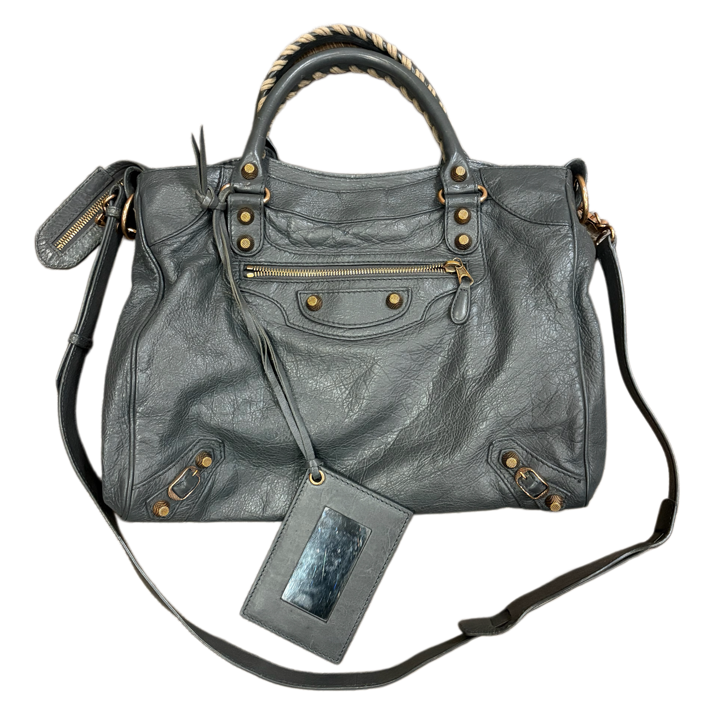 Balenciaga velo city bag in grey