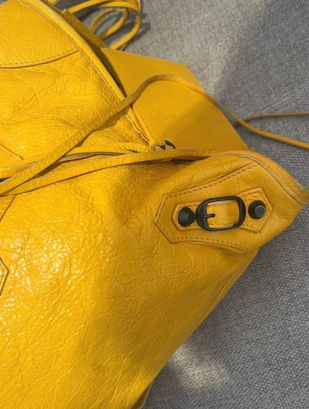 Balenciaga City Bag size Medium in Yellow