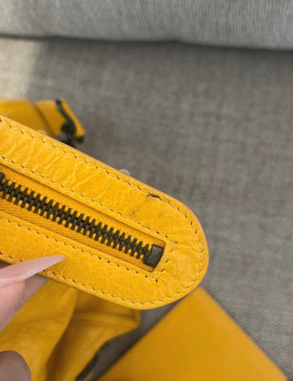 Balenciaga City Bag size Medium in Yellow
