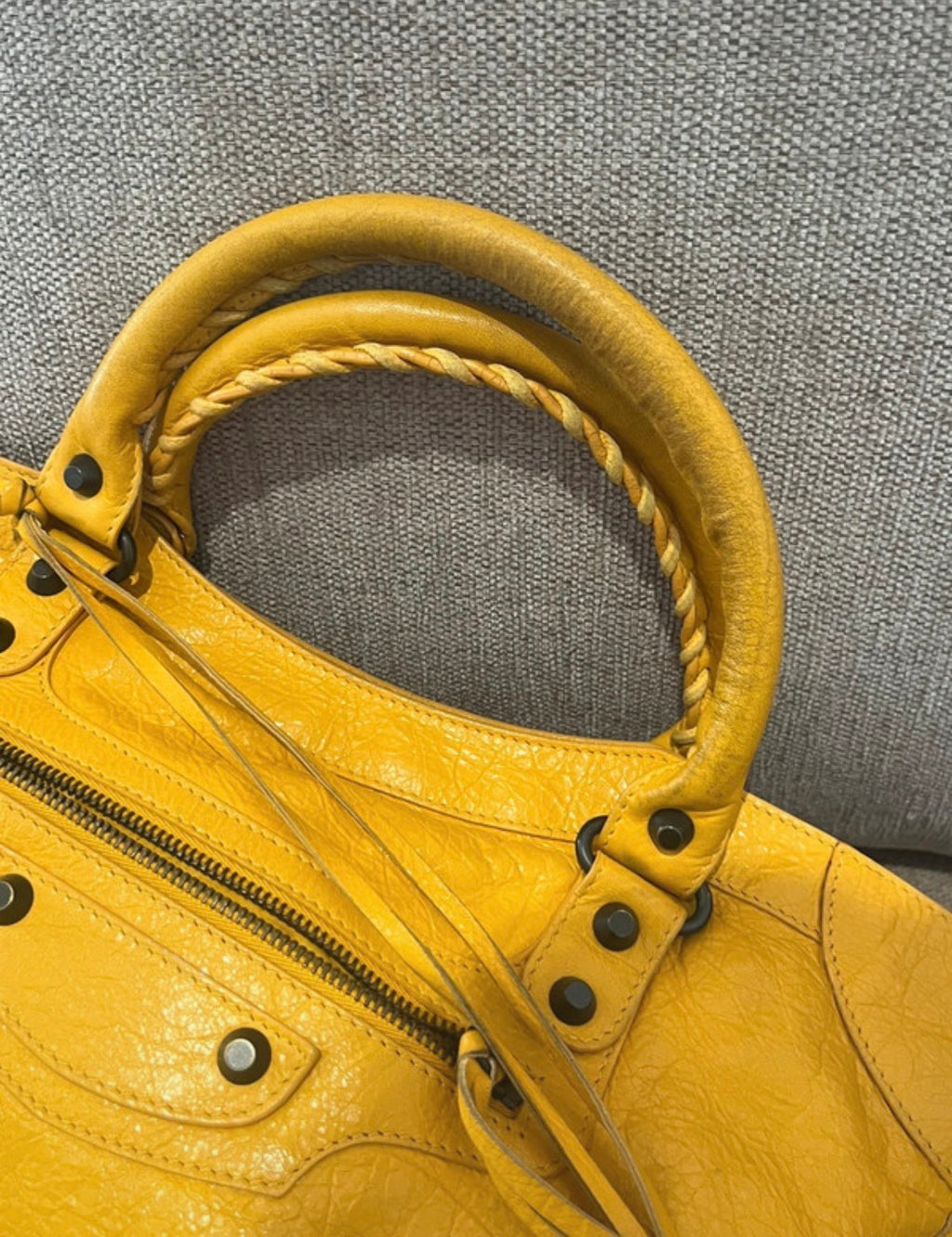 Balenciaga City Bag size Medium in Yellow