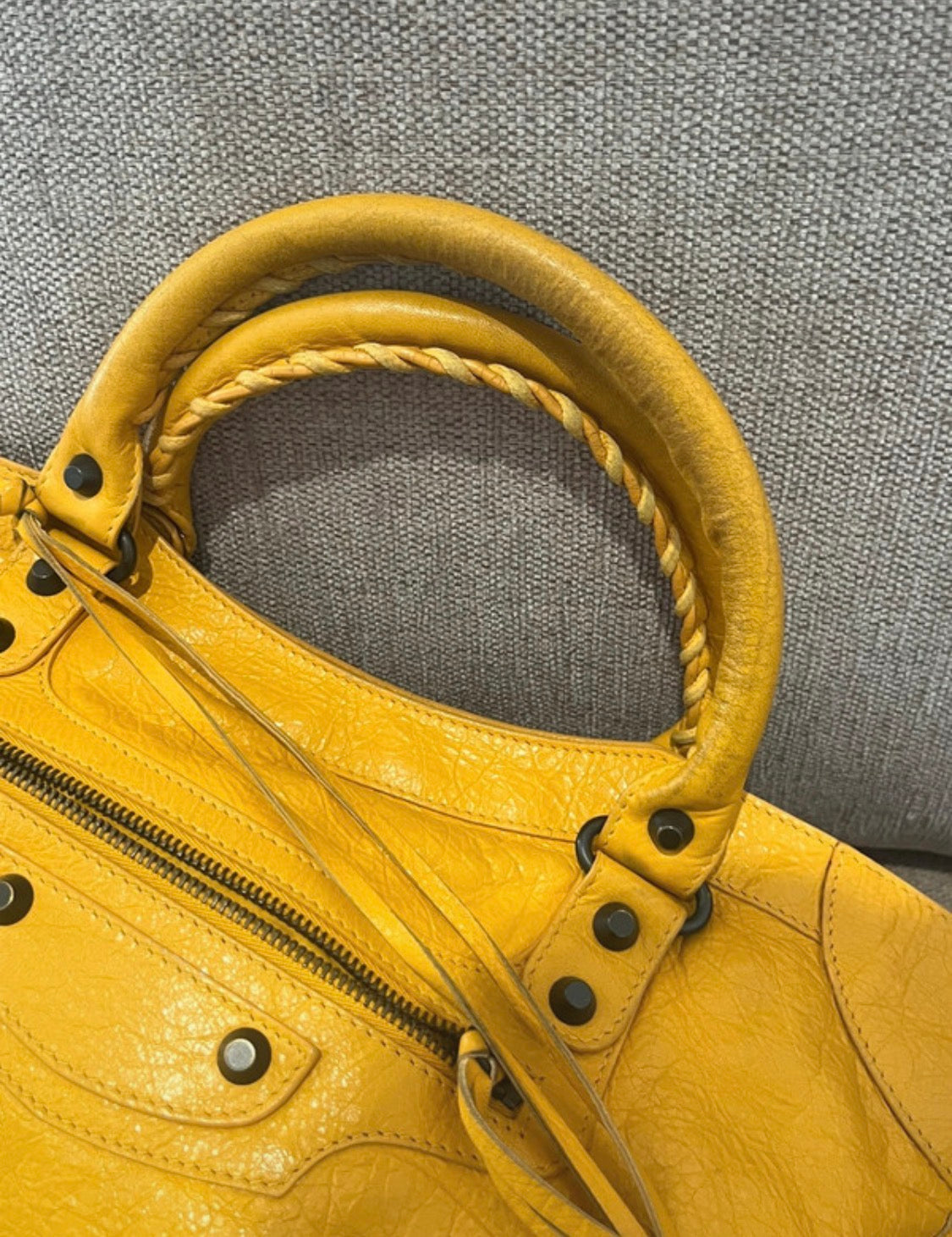 Balenciaga City Bag size Medium in Yellow