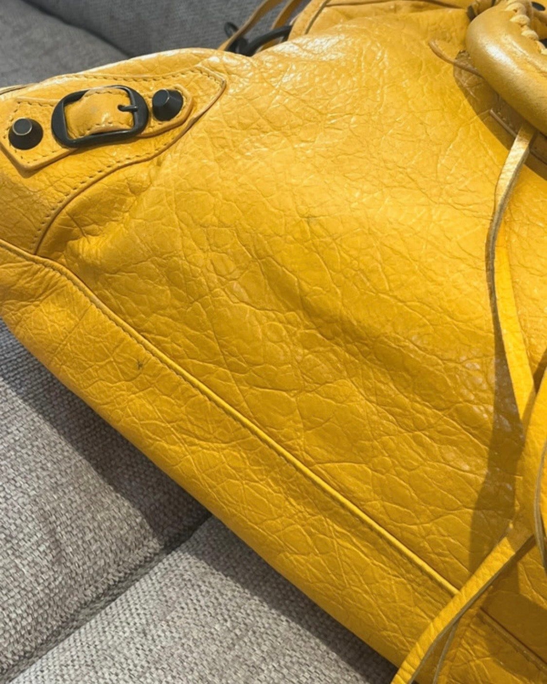 Balenciaga City Bag size Medium in Yellow