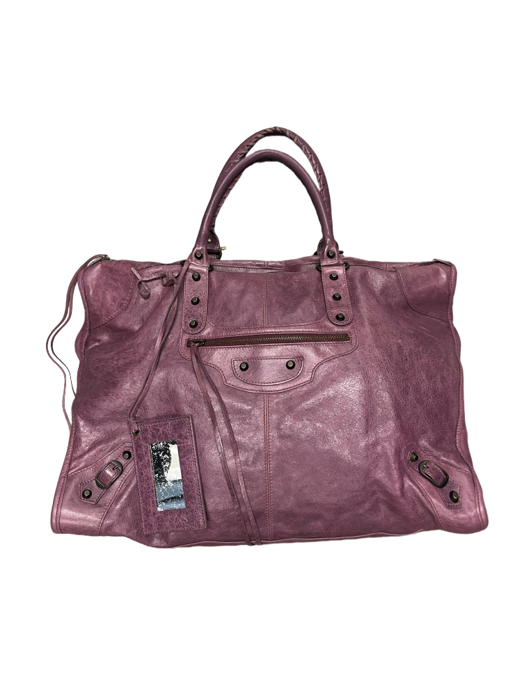 Balenciaga City Bag Extra Large Size in Purple