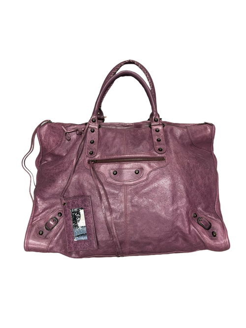 Balenciaga City Bag Extra Large Size in Purple