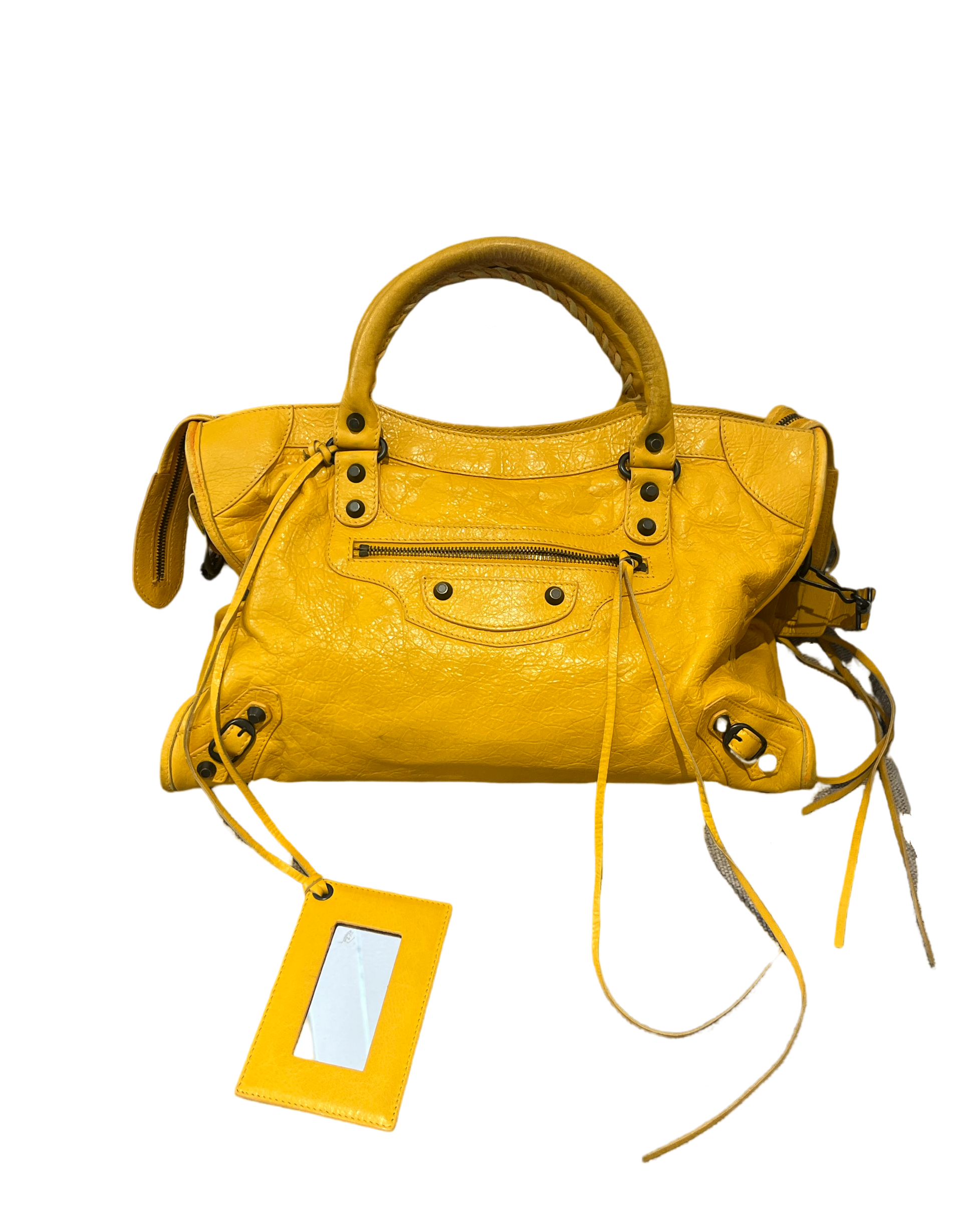 Balenciaga City Bag size Medium in Yellow