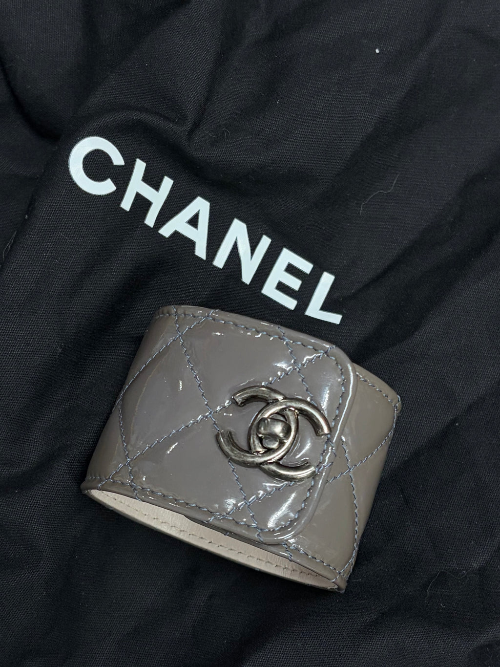 Chanel Leather CC Turnlock Bracelet