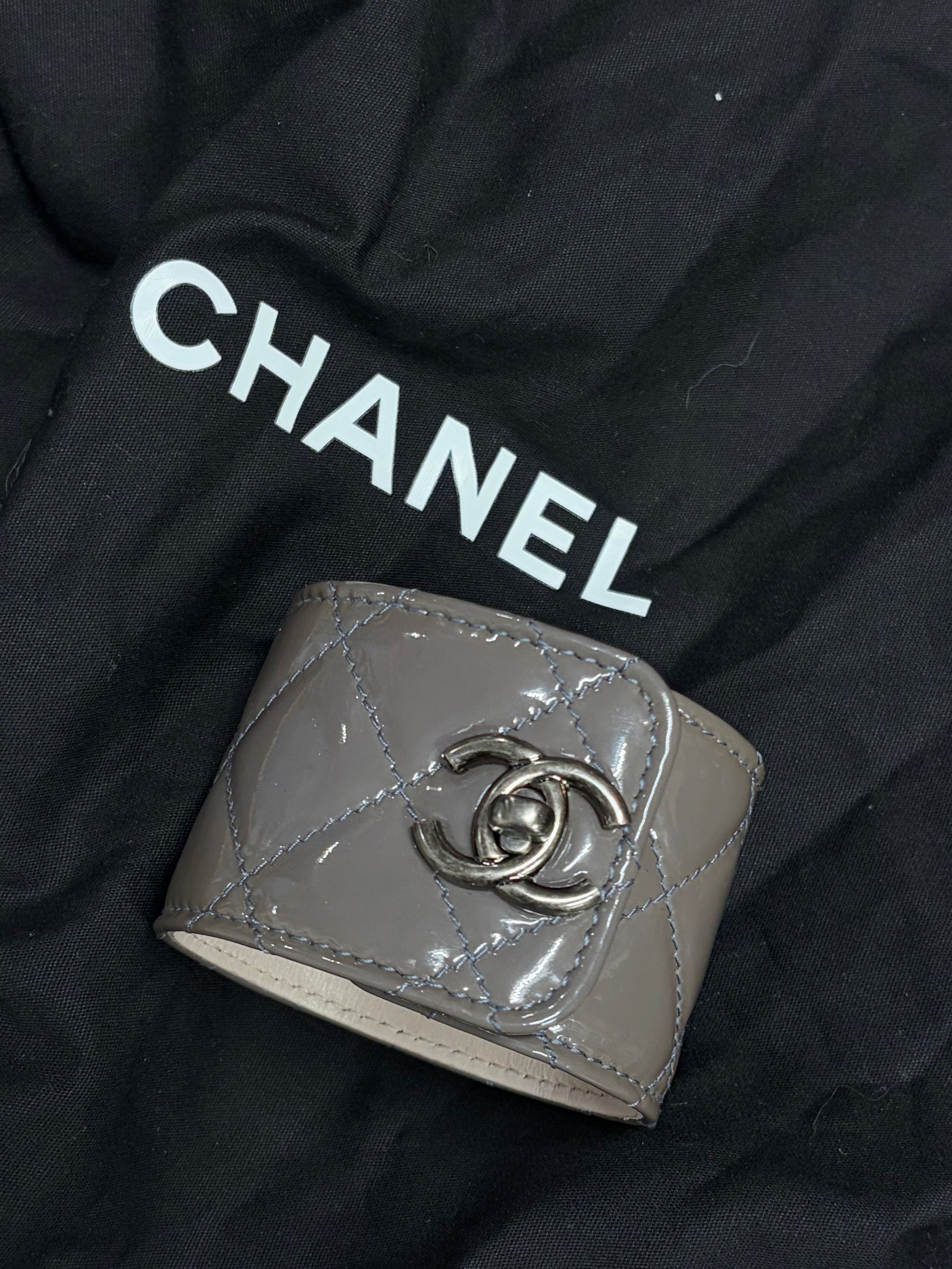 Chanel Leather CC Turnlock Bracelet