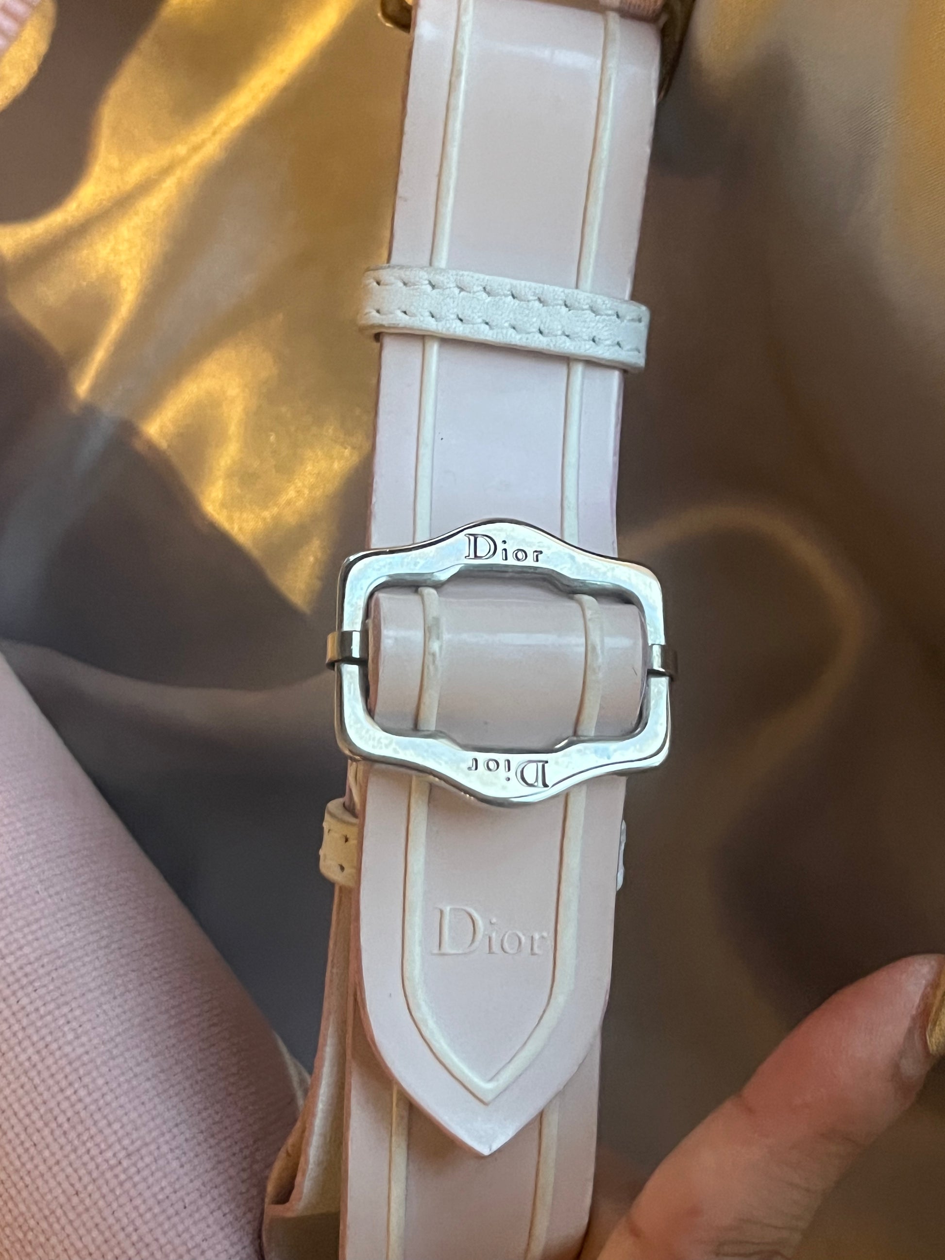 Dior Sports Baby pink canvas shoulder bag