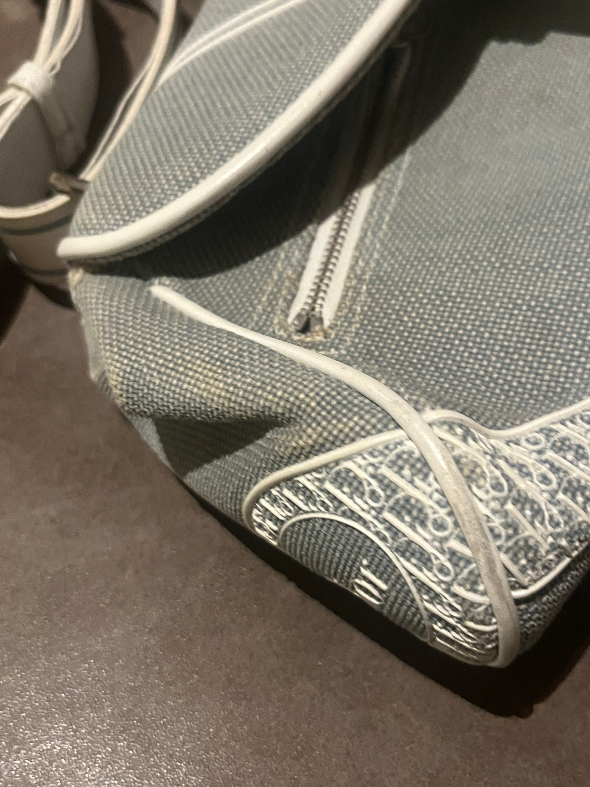 Dior Sports Light Blue Canvas Shoulder Bag