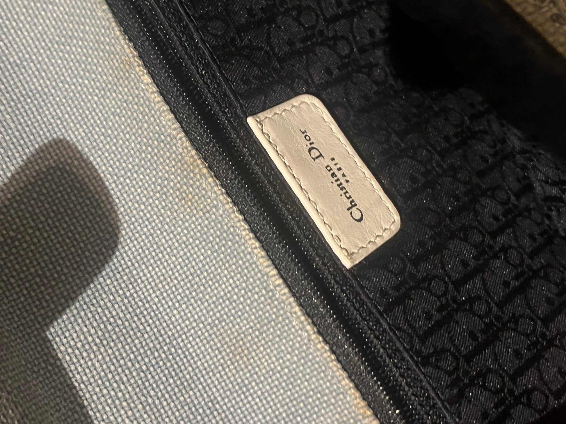 Dior Sports Light Blue Canvas Shoulder Bag