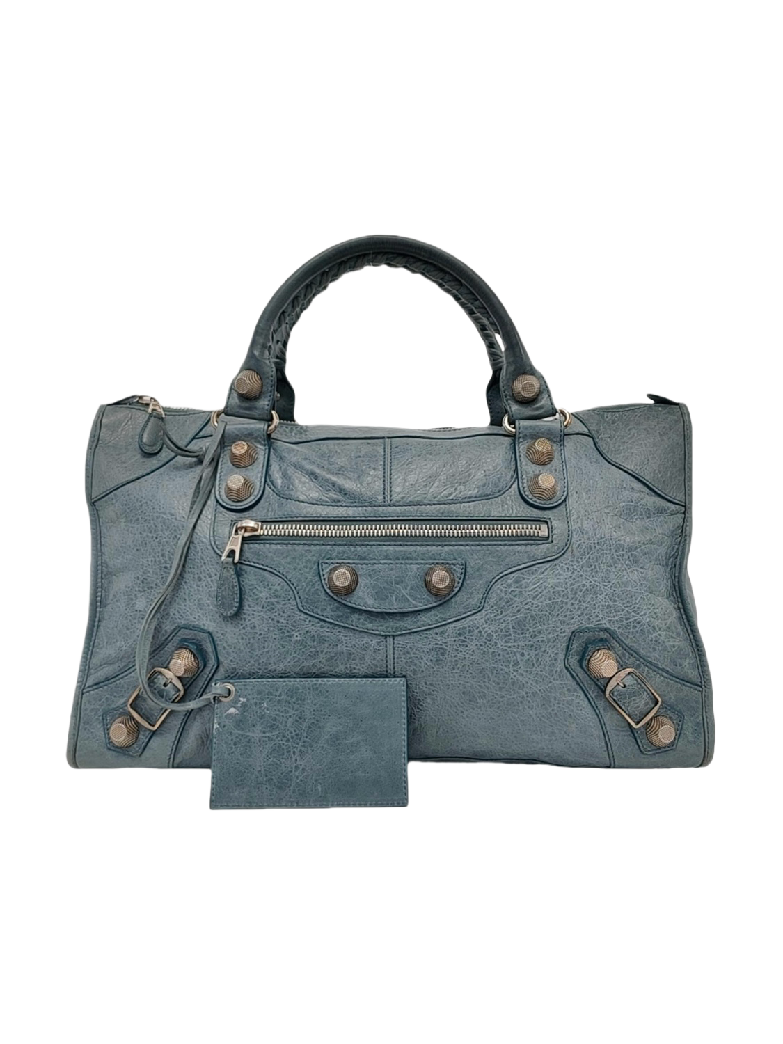 Balenciaga City Bag size Giant in Blue Grey