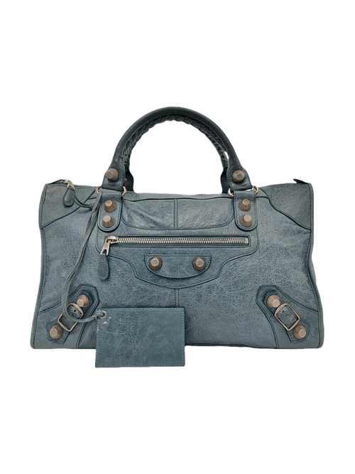 Balenciaga City Bag size Giant in Blue Grey
